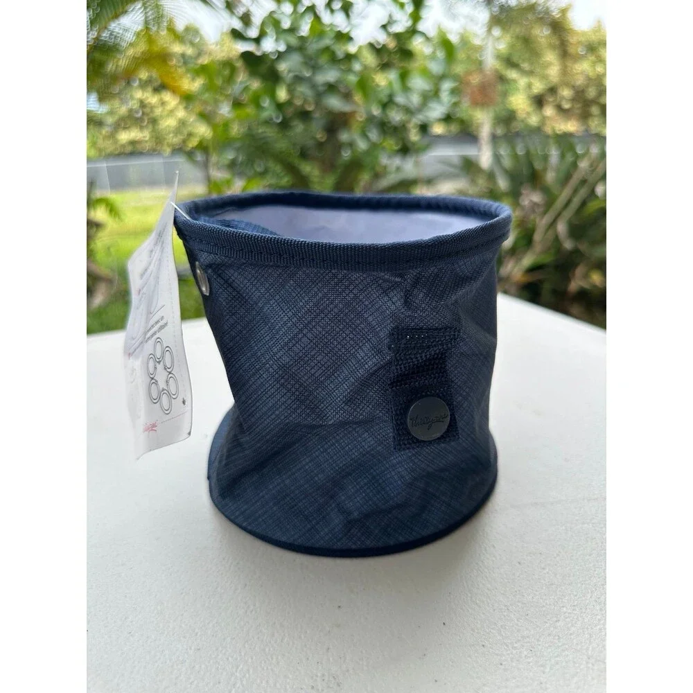 NWT Thirty-One Oh Snap Bin Caddy Storage Container Navy Twill Stripe Retired